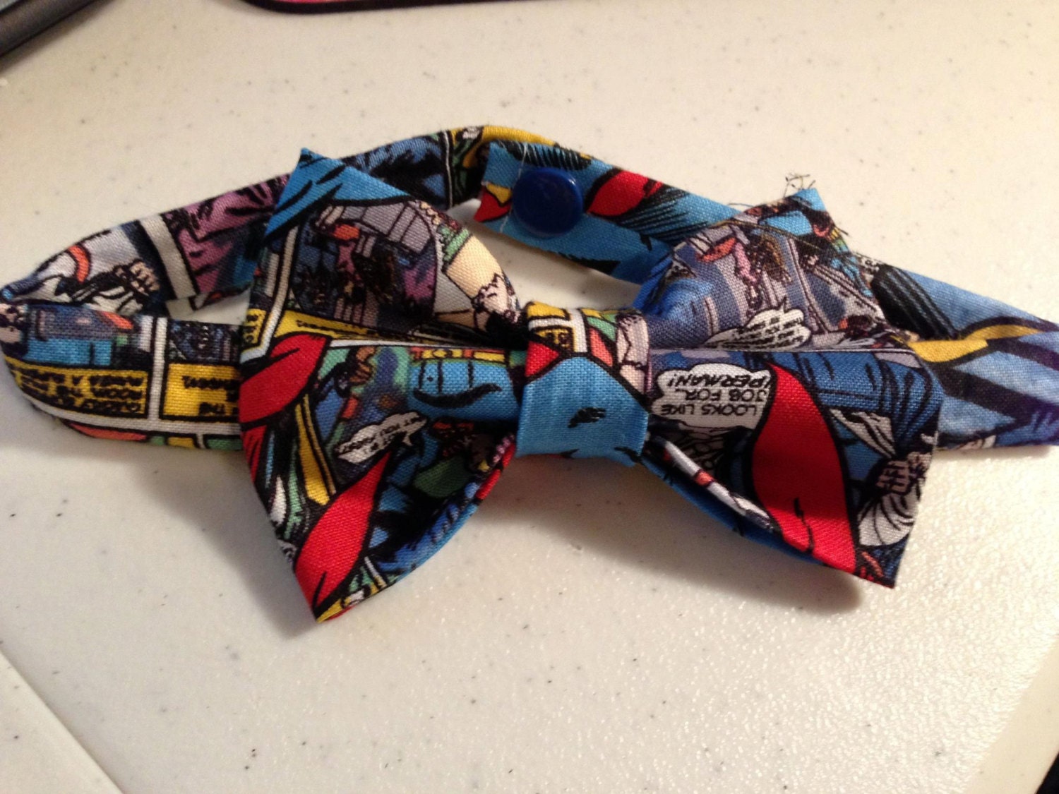 superman children's bow tie. Toddler. Neck tie. superhero. cape. clark kent. superman.