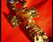 Magic Egyptian Orgone Gold Ankh Necklace