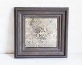 Ornate Mirror, Oxidized Silver
