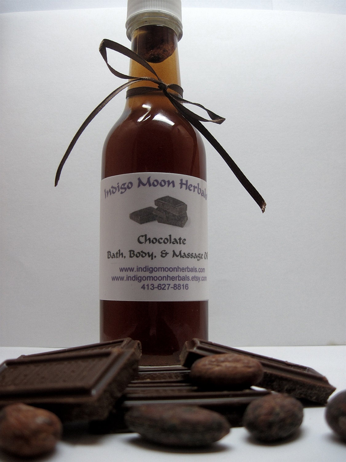 Chocolate bath, body, & massage oil ( Valentine's gift, sensual, sweet )
