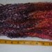Hand Dyed Teeswater locks,  Amethyst,Amber,Spanish carmine shades, 2.7 oz