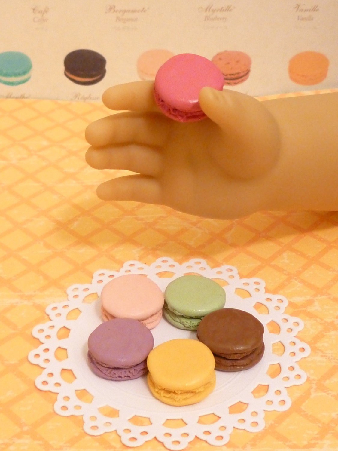 Miniature Assorted Macarons for American Girls 1:3
