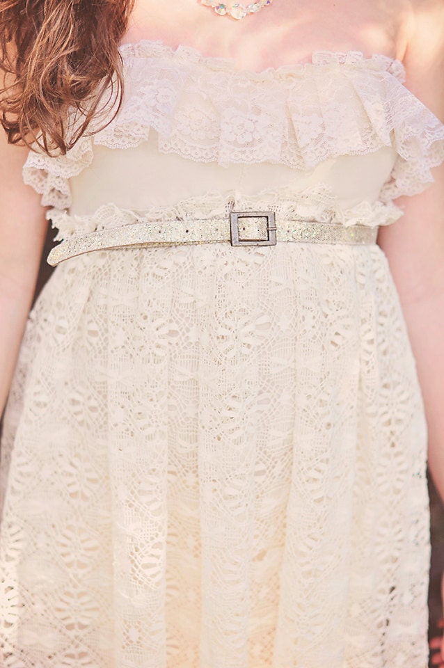 Wedding dress- Simple Tattered Elegance- Custom maxi dress