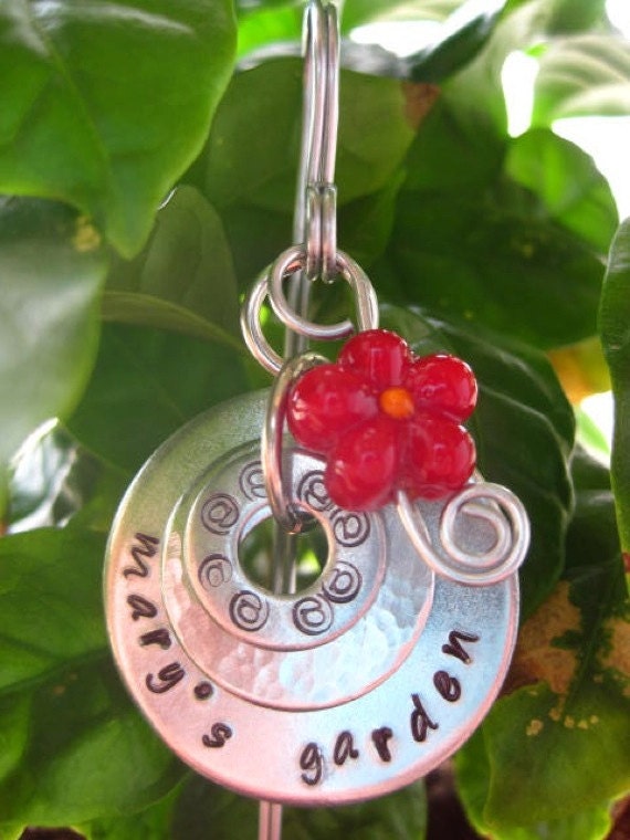 Personalized Hand Stamped Garden Marker Stake