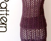 Crochet Skirt & Top Pattern-Cold Shoulder Set-Includes Plus Sizes PDF Pattern
