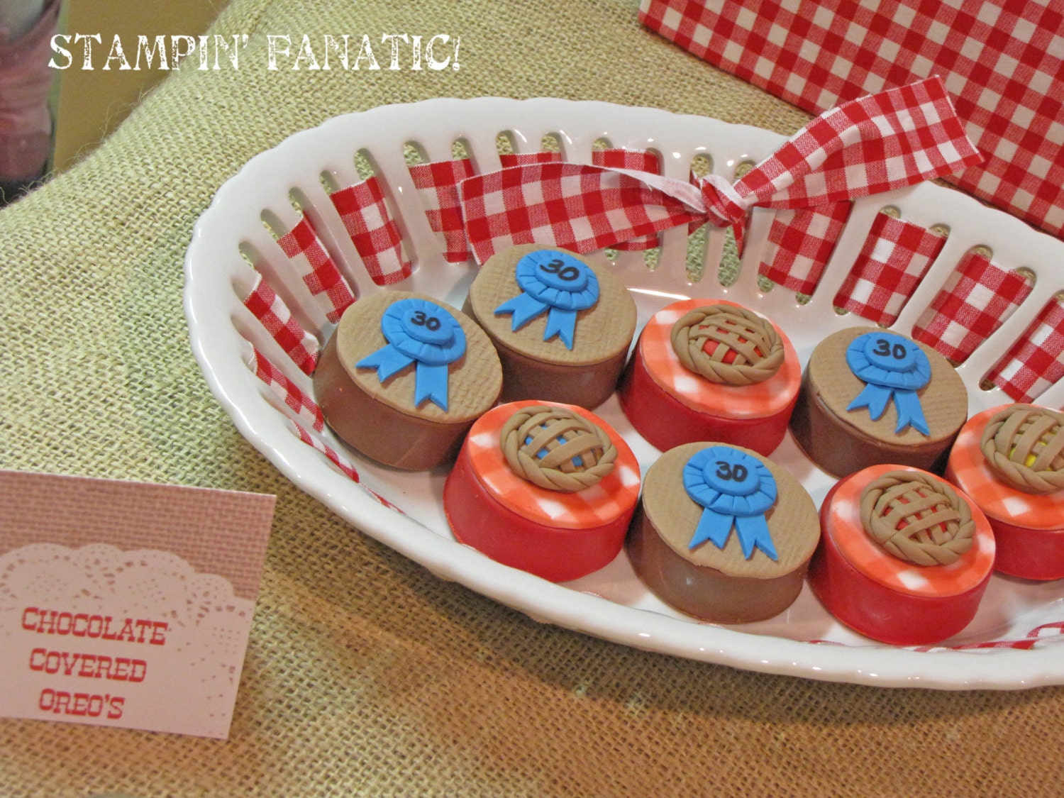 Blue Ribbon Bash Collection: Set of 9 Food/Name/Activity Tents. Buffet Cards. Blank center. County Fair. Lace. Burlap. Canvas. Il_570xn