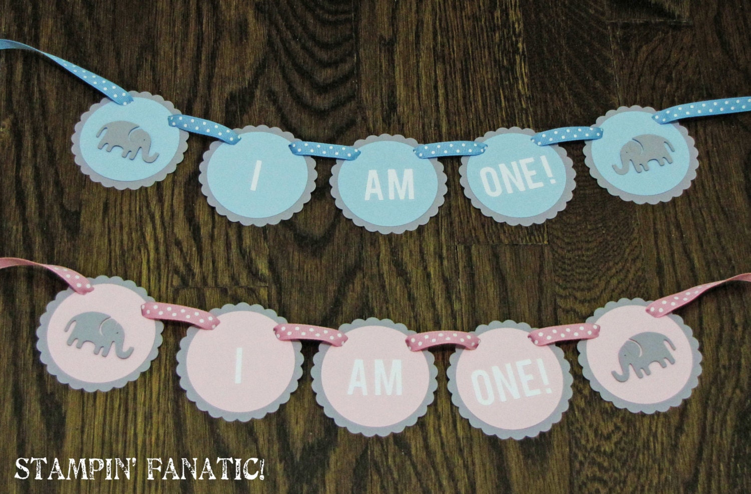 Sweet Little Peanut Collection for Twins: High Chair Banner. I am ONE banner. Elephant first birthday banner. Twin Banner. Il_570xn