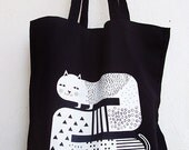 Cat tote bag