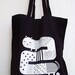 Cat tote bag