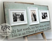Personalized Picture Frame Custom 16x30 Anniversary Love Father of the Bride Mother of Bride The Sugared Plums