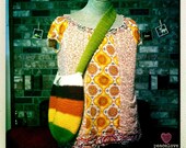 Crocheted Felted Large Bucket Bag