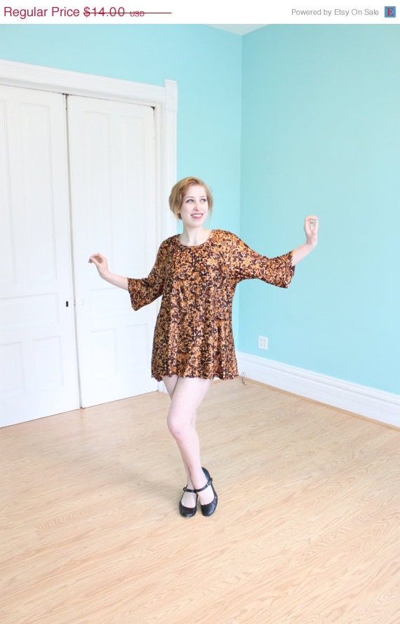 Sale Dress 1970s Vintage 70s  Micro Mini Dress Browns S Small  Medium M L Large