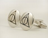 Mens Cuff links - Deathly Hallows - Harry Potter Design