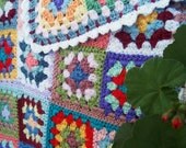 Spring Confetti Granny Square Afghan