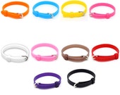 YOU CHOOSE 2 Fancy Adjustable Silicone Buckle Bracelet Wristband for Slide Charms 8 5/8 inches Long