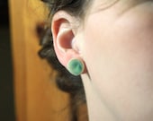 Coppe Green Crystalline Ceramic Earrings