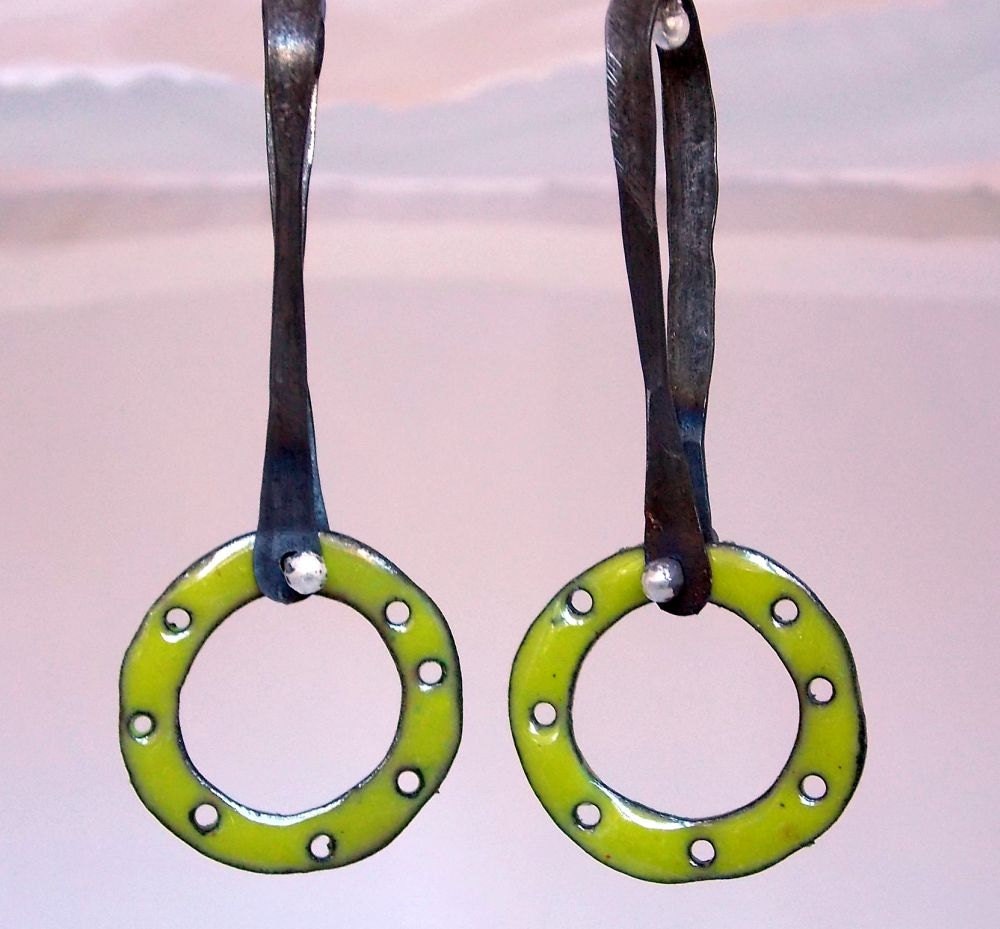 wheel earrings