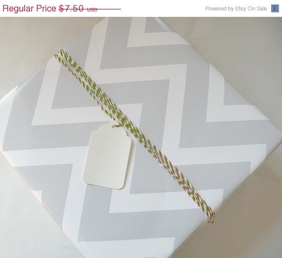 Spring Sale- Chevron Wrapping Paper - Zig Zag Gift Wrap - Gray Wrapping Paper - Gray Chevron Gift Wrap