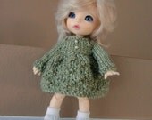 CLEARANCE SALE - Green Knitted Dress for Lati Yellow and Pukifee