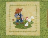 Fisherman Fred Feeds His Chicks Quilted Wallhanging