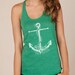 Refuse To Sink Nautical Anchor Eco Friendly Racerback Tank Top