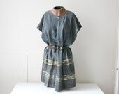 Silk Gray Fish Dress