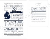 Typographical Wedding Invite with Preferred State