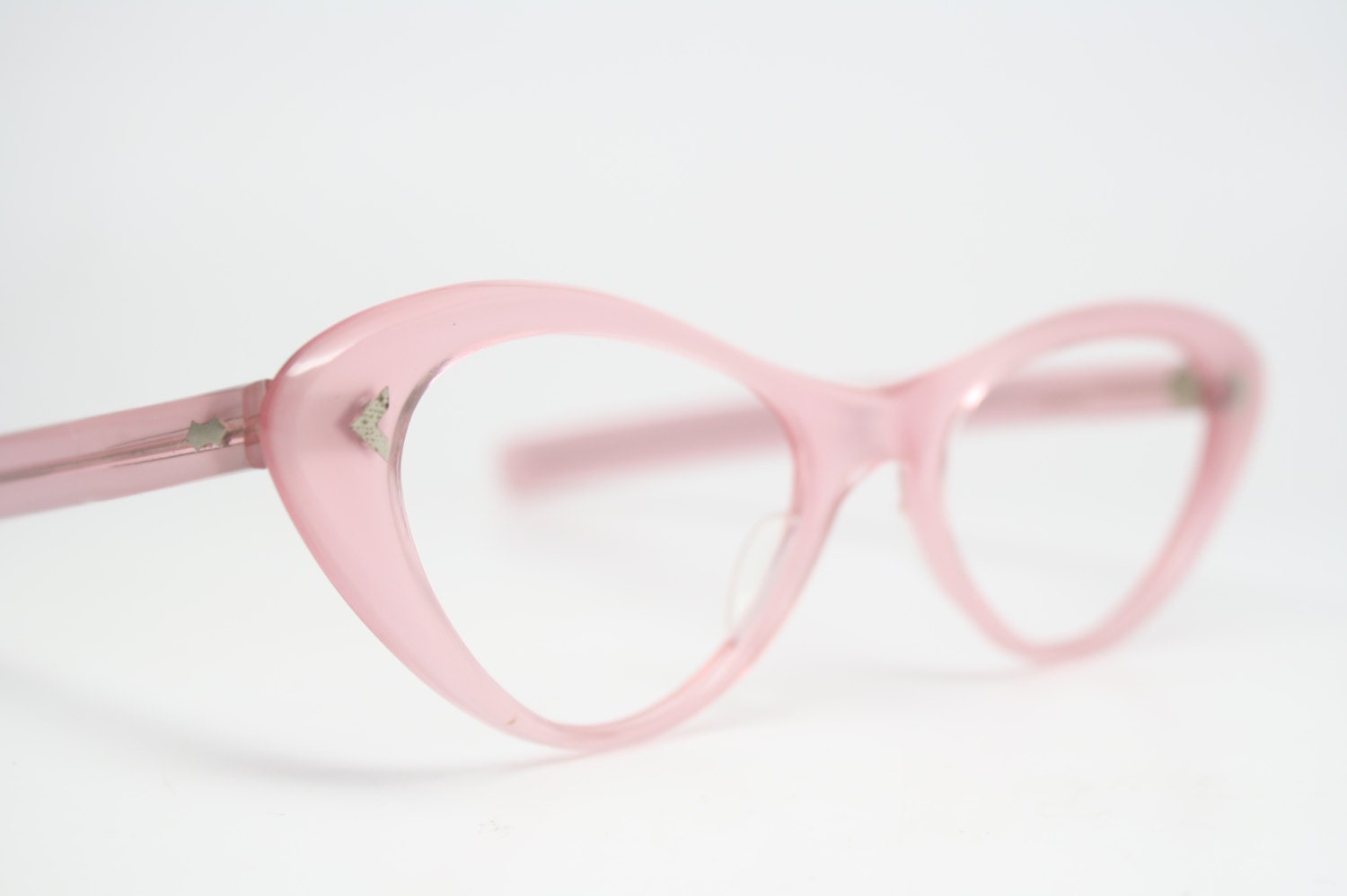 Pink cat eye glasses rhinestone cateye frames