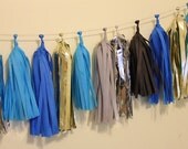 Tassel Garland-18 tassels -Shades of Blue and Gray Il_170x135