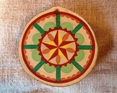 3" Success and Good Luck Hex Sign on Reclaimed Wood