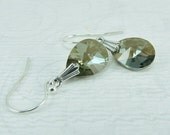 15% OFF Crystal Bronze Teardrop Silver Earrings