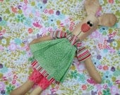 Handmade Primitive Bunny "Perti"