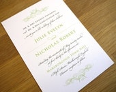 Calligraphy Wedding Invitation - 'Swoon' Design - One Sample