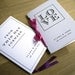 Modern 'Quotes' Wedding Program - Pocket-sized Booklet - 50 Programs