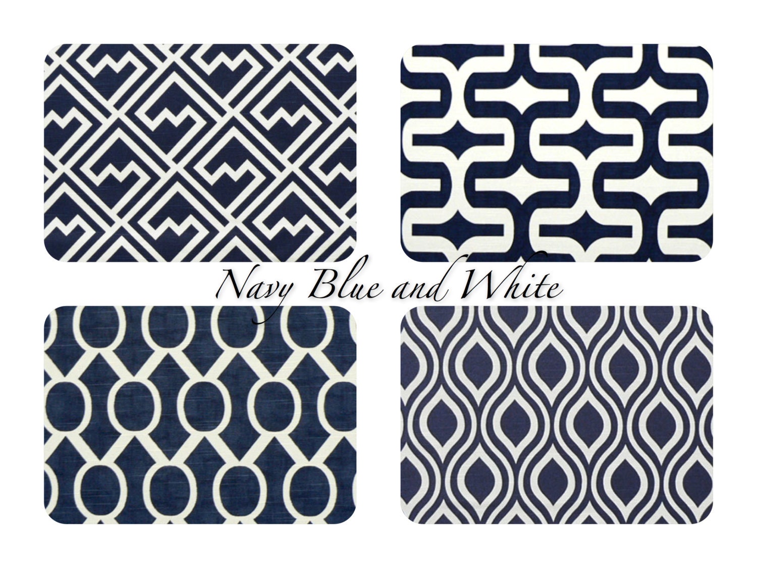Decorative Throw Pillow Cover One Home Decor Cushion Cover 20 x 20 Inches - Premier Navy Blue on White Slub by Premier Prints