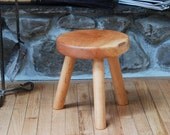 MilkMaid Stool Rustic Cherry Fireplace Stool Children's Furniture