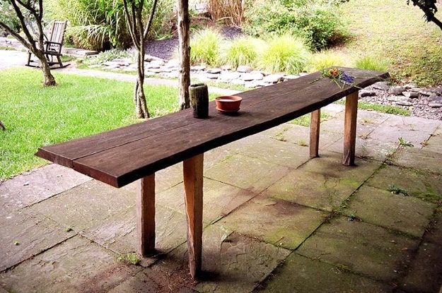 Slab Wood Table Rustic Dining Wedding Banquet Table Custom Made