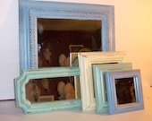 5 Shades of the Beach Distressed Wall Mirrors