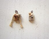 Miniature wooden portraits, wall deor