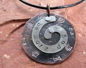 Be More Dog Tripawd Pendant in Copper and Silver Aluminum
