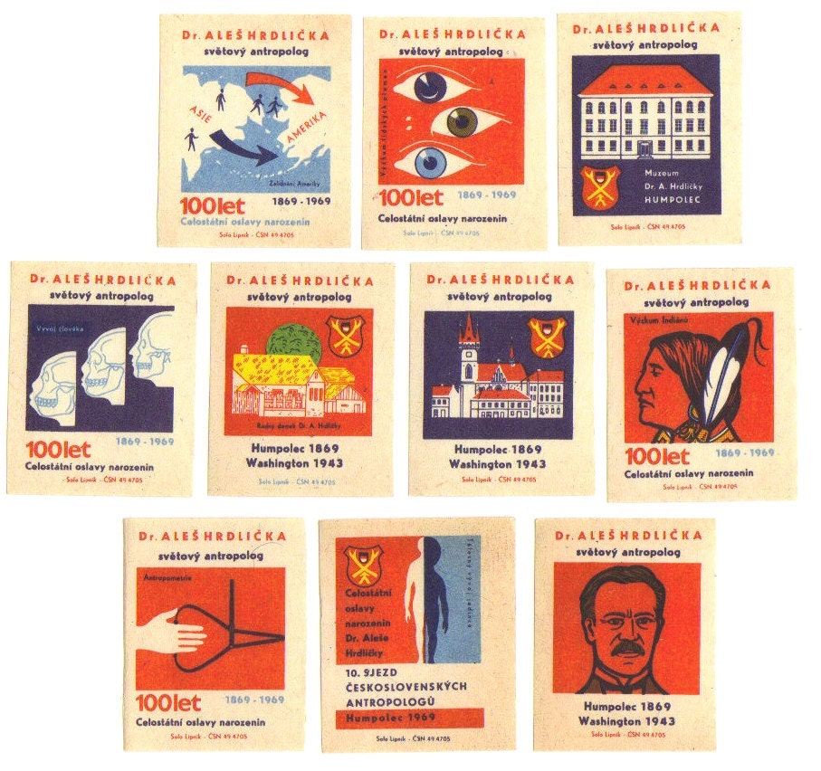 SALE 10 Vintage Matchbox Labels - Set 30