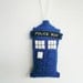 TARDIS decoration Doctor Who whovians ornament Christmas felt science fiction