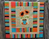 Summer Sunflower Applique Quilt