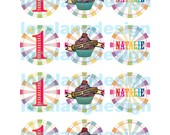 DIY Printable Little Sweetie Rainbow Cupcake Toppers Il_170x135