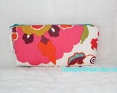 Pencil Case/Cosmetic Bag/ Gadget Case -Flowers- Ready to Ship