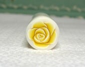 Yellow Polymer clay cane  ROSE CANE