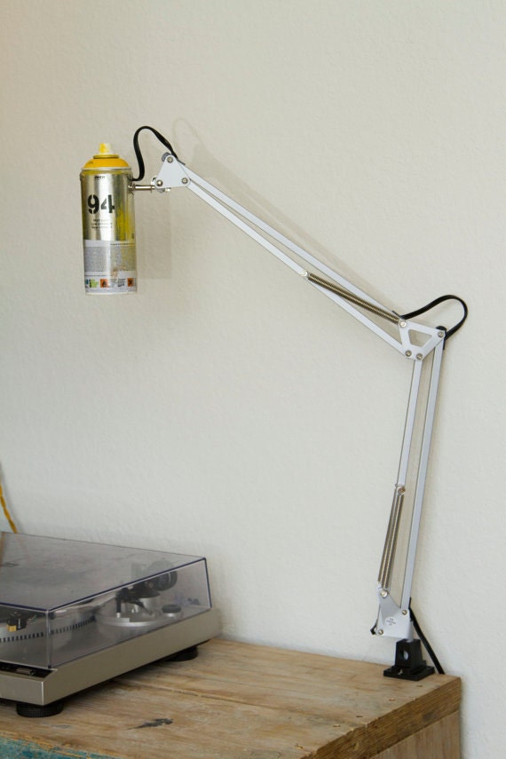 Tall Spray Paint Swivel Arm Architect  Lamp