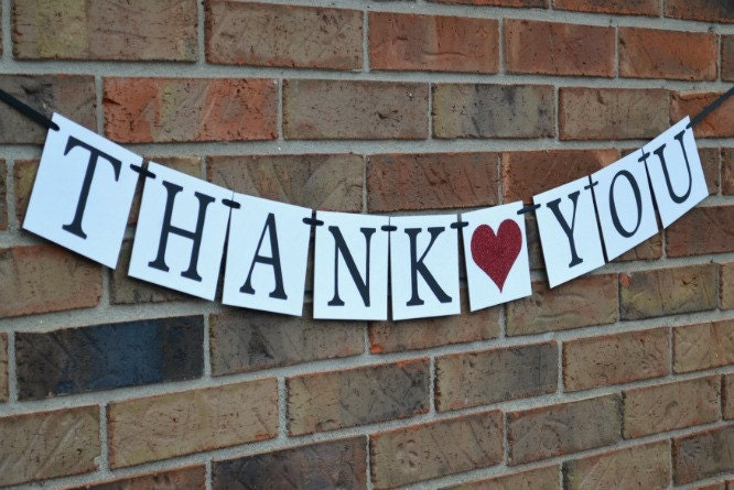 Thank you Banner  ..  Wedding Banner  ...   Photo prop