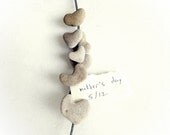 5 Unique Magnets - Eco Upcycled Heart Shaped Beach Rocks