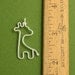 Giraffe Necklace, Baby Giraffe, Sterling Silver, Made To Order